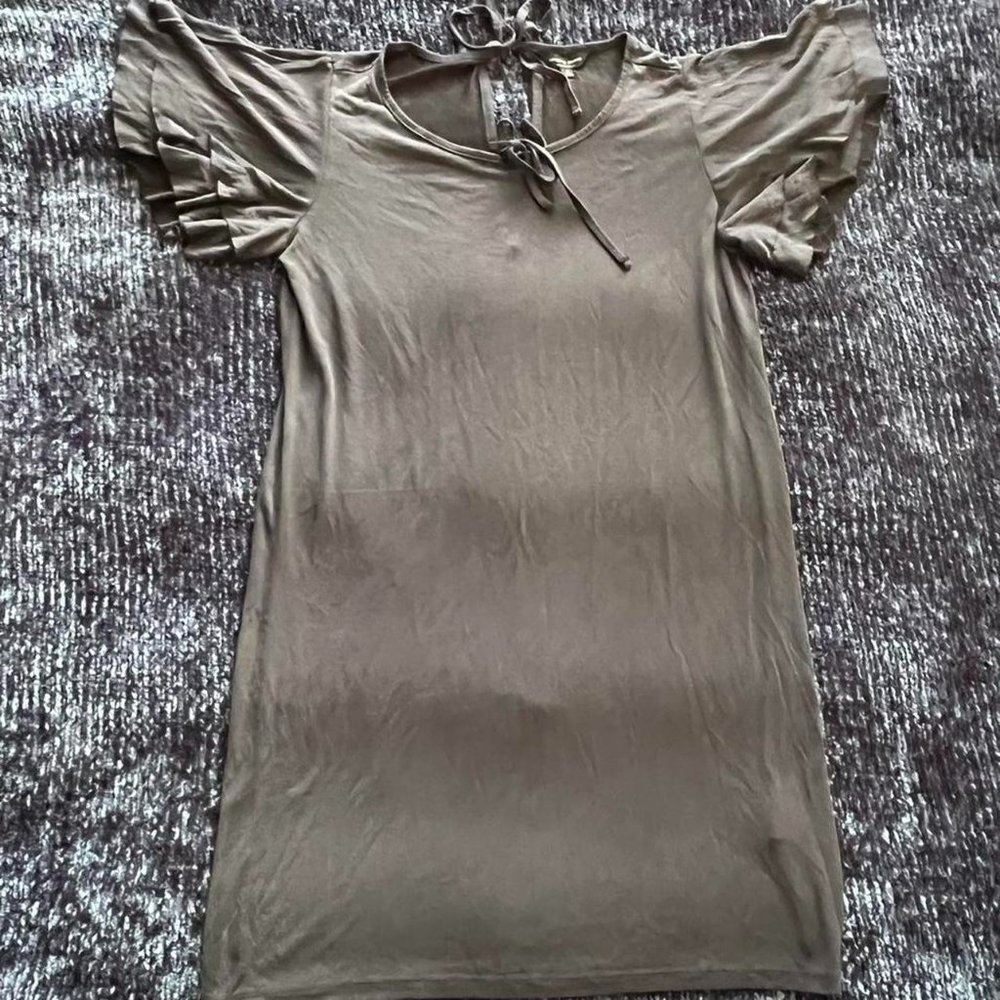 Gray Midi Goth Dress